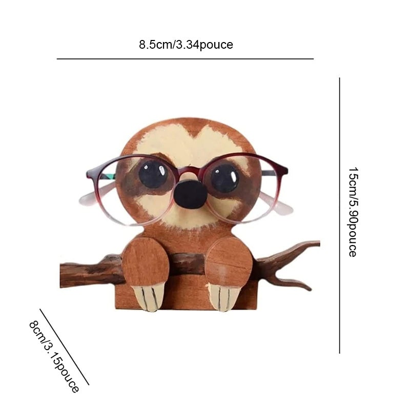 Porte-lunettes Mignons en Bois Forme D'animal