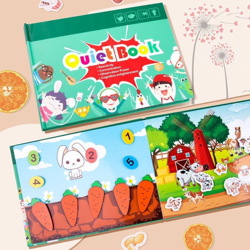 Livre Occupé pour que l'enfant développe des compétences d'apprentissage