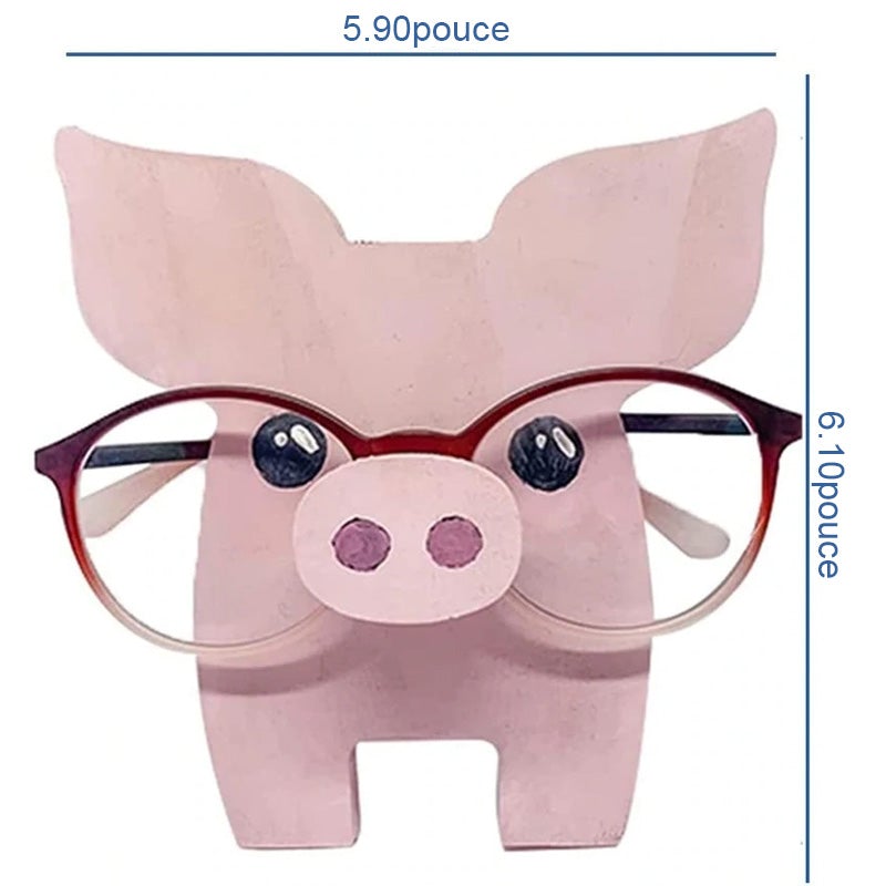 Porte-lunettes Mignons en Bois Forme D'animal