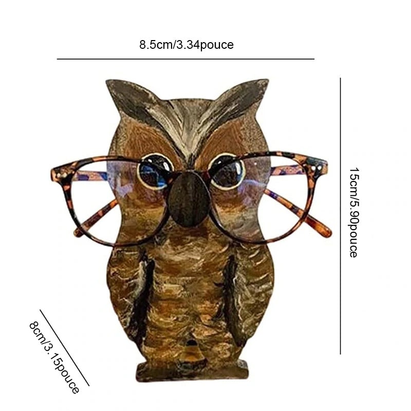 Porte-lunettes Mignons en Bois Forme D'animal