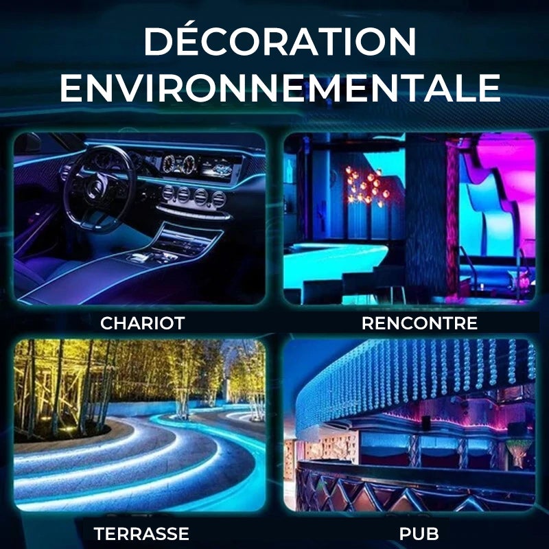 Lumière D'ambiance à DEL Automobile de la ligne 4 en 1